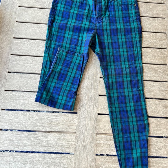 Vineyard Vines Jamie Blackwatch Print pants size 12 - Picture 6 of 12